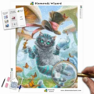 diamanter-trollkarl-diamant-målningssatser-djur-katten-the-cheshire-katten-canva-webp