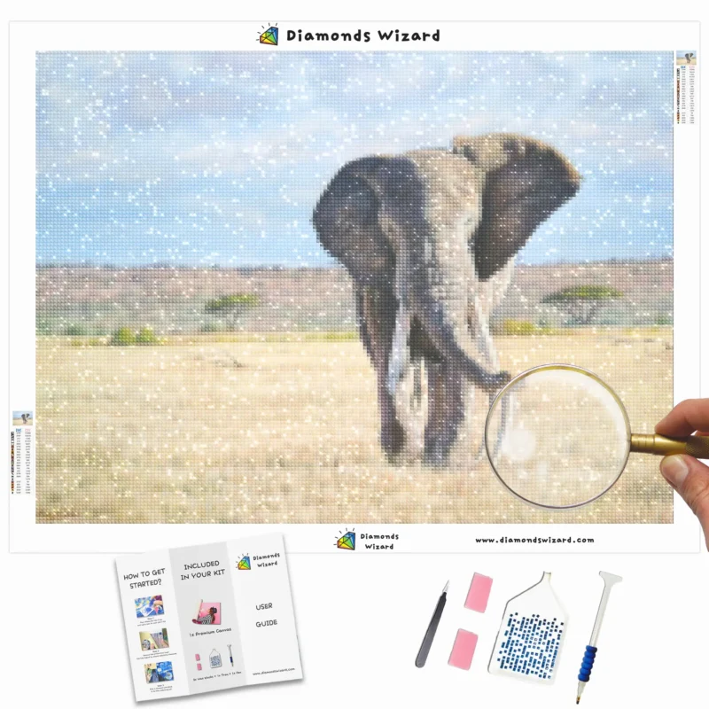Diamantimagokit pitturadiamanteanimaleelefantel'elefantenelcampotelawebp