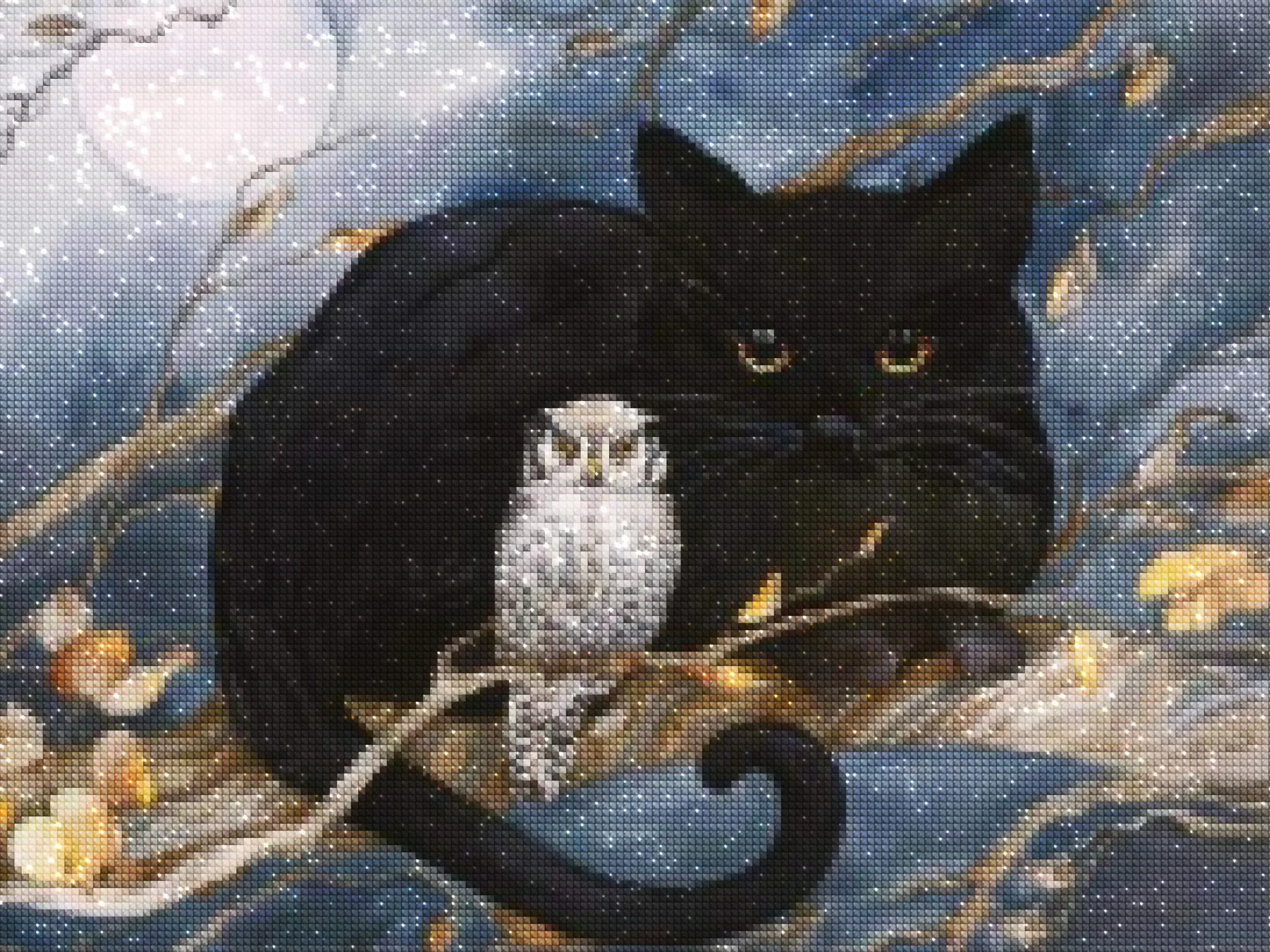 diamonds-wizard-diamond-painting-kits-Animals-Owl-Mysterious Night Owl-diamonds.webp