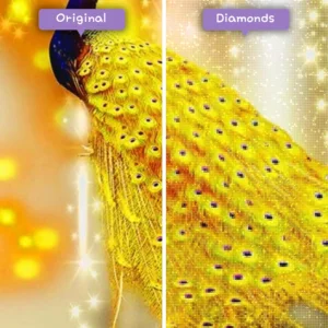 diamanter-troldmand-diamant-maleri-sæt-dyr-påfugl-gyldne-påfugl-før-efter-webp