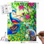 diamonds-wizard-diamond-painting-kits-animals-peacock-peacock-in-rose-garden-canva-webp