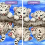 Diamonds-Wizard-Diamond-Painting-Kits-Tiere-Tiger-Little-Tiger-Cubs-on-a-Ast-vorher-nachher-webp