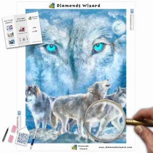 Diamanten-Zauberer-Diamant-Malerei-Kits-Tiere-Wolf-heulender-weißer-Wolfsrudel-Canva-Webp
