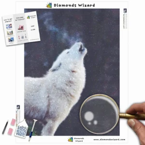Diamanten-Zauberer-Diamant-Malerei-Kits-Tiere-Wolf-heulender-weißer-Wolf-Canva-Webp