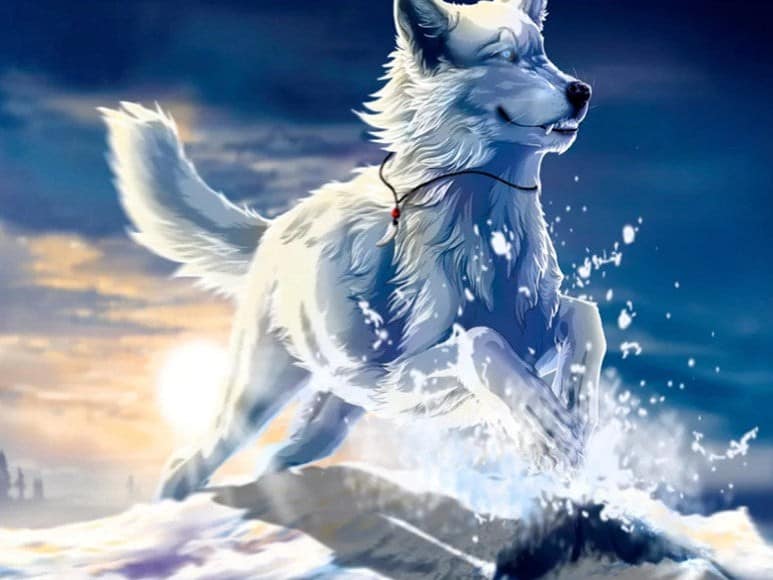diamantes-mago-kits-de-pintura-de-diamantes-Animales-Lobo-Majestic Snow Wolf-original.jpeg