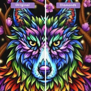 diamonds-wizard-diamond-painting-kits-animals-wolf-rainbow-wolf-before-after-webp