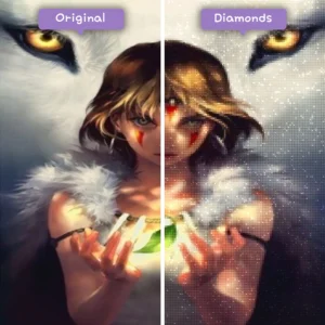 diamanten-wizard-diamant-schilderkits-dieren-wolf-het-meisje-met-de-wolf-ogen-voor-na-webp