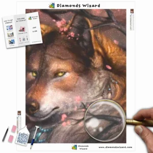 Diamonds-Wizard-Diamond-Painting-Kits-Tiere-Wolf-der-Wolf-des-Frühlings-Canva-Webp