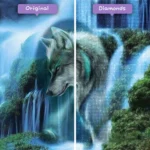 diamanten-tovenaar-diamant-schilderkits-dieren-wolf-watervallen-wolf-voor-na-webp