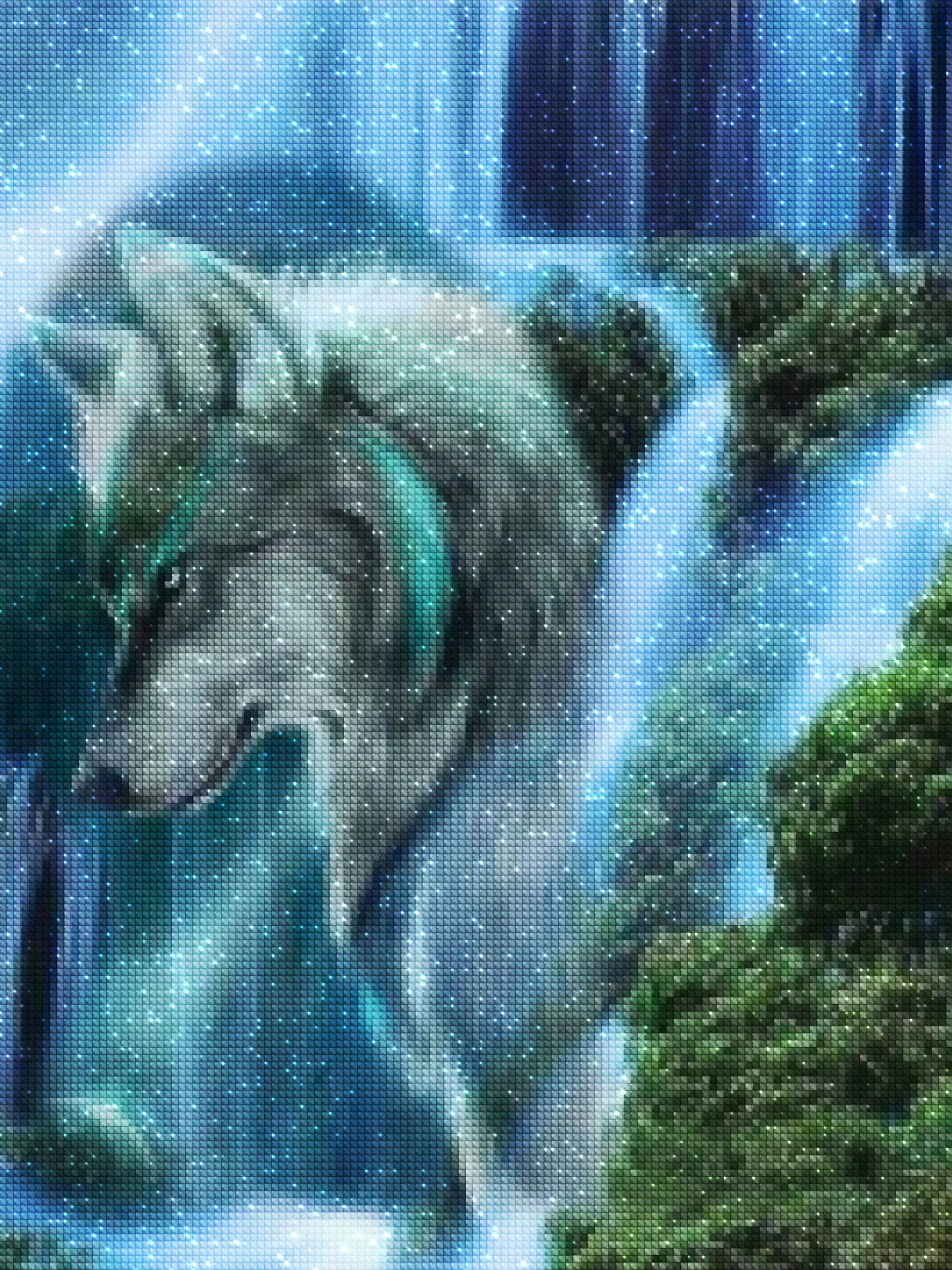diamanter-trollkarl-diamant-målningssatser-Djur-Wolf-Waterfall's Wolf-diamonds.webp