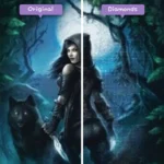 diamonds-wizard-diamond-painting-kits-animals-wolf-witch-in-the-woods-before-after-webp