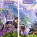 diamonds-wizard-diamond-painting-kits-animals-wolf-wolf-pack-in-the-mountains-before-after-webp