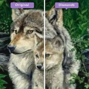 diamonds-wizard-diamond-painting-kits-animals-wolf-wolf-and-cub-sitting-in-a-forest-before-after-webp