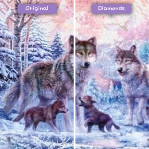 diamantes-mago-kits-de-pintura-de-diamantes-animales-lobo-lobos-familia-en-la-nieve-antes-después-webp