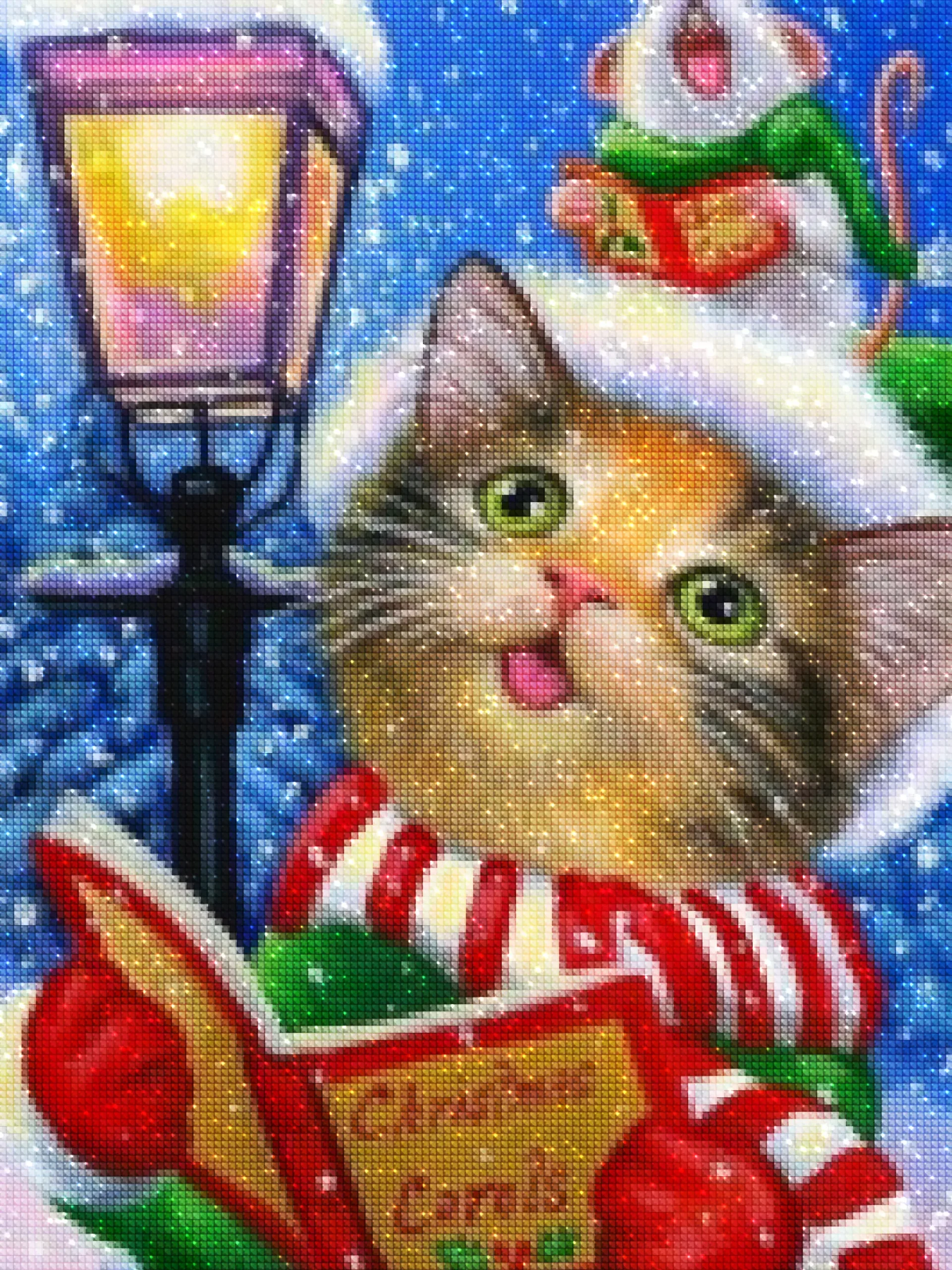 Diamonds-Wizard-Diamond-Painting-Kits-Events-Christmas-Christmas Kitty-Diamonds.webp