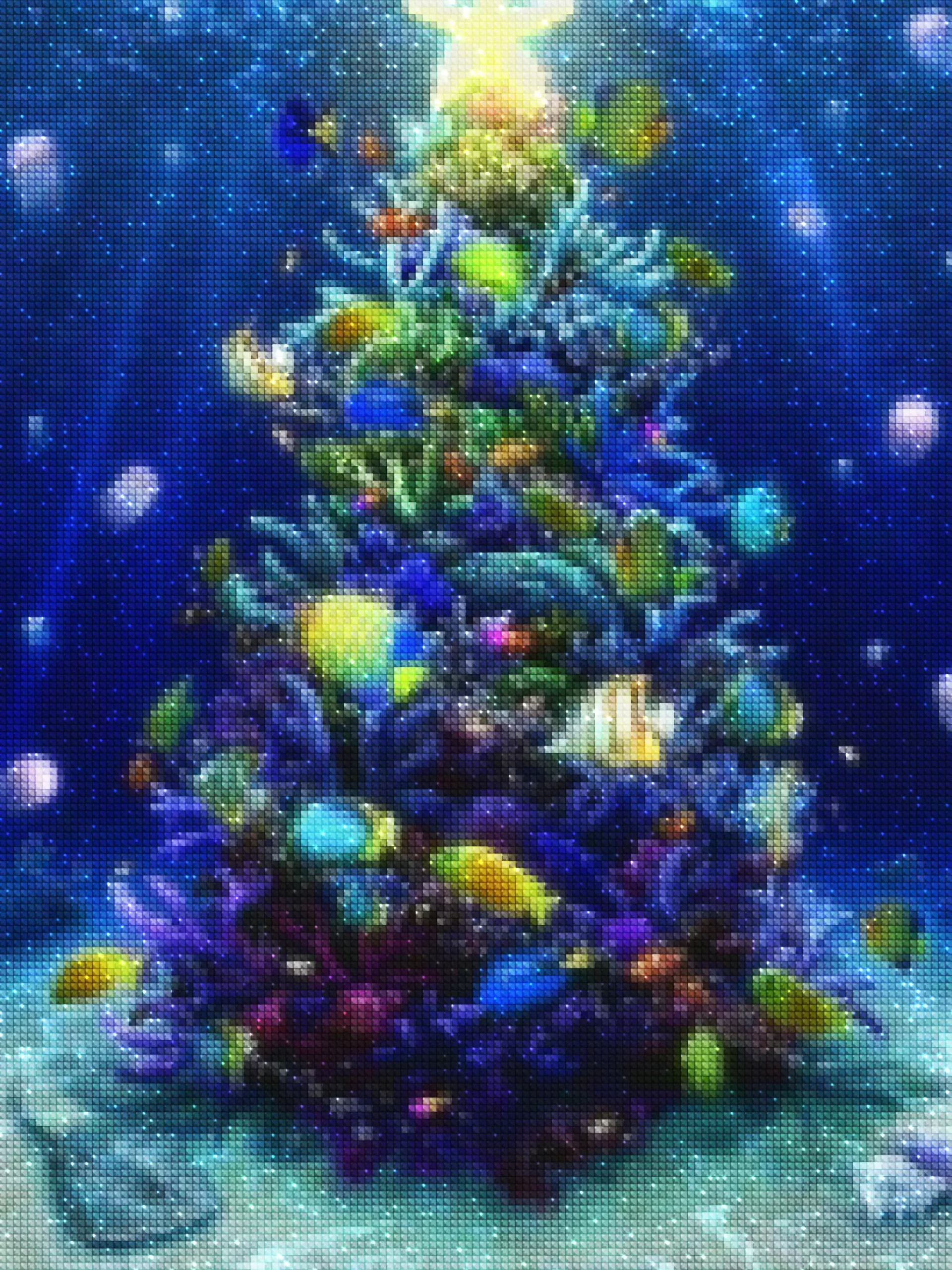diamonds-wizard-diamond-painting-kits-Events-Christmas-Coral Christmas Tree-diamonds.webp