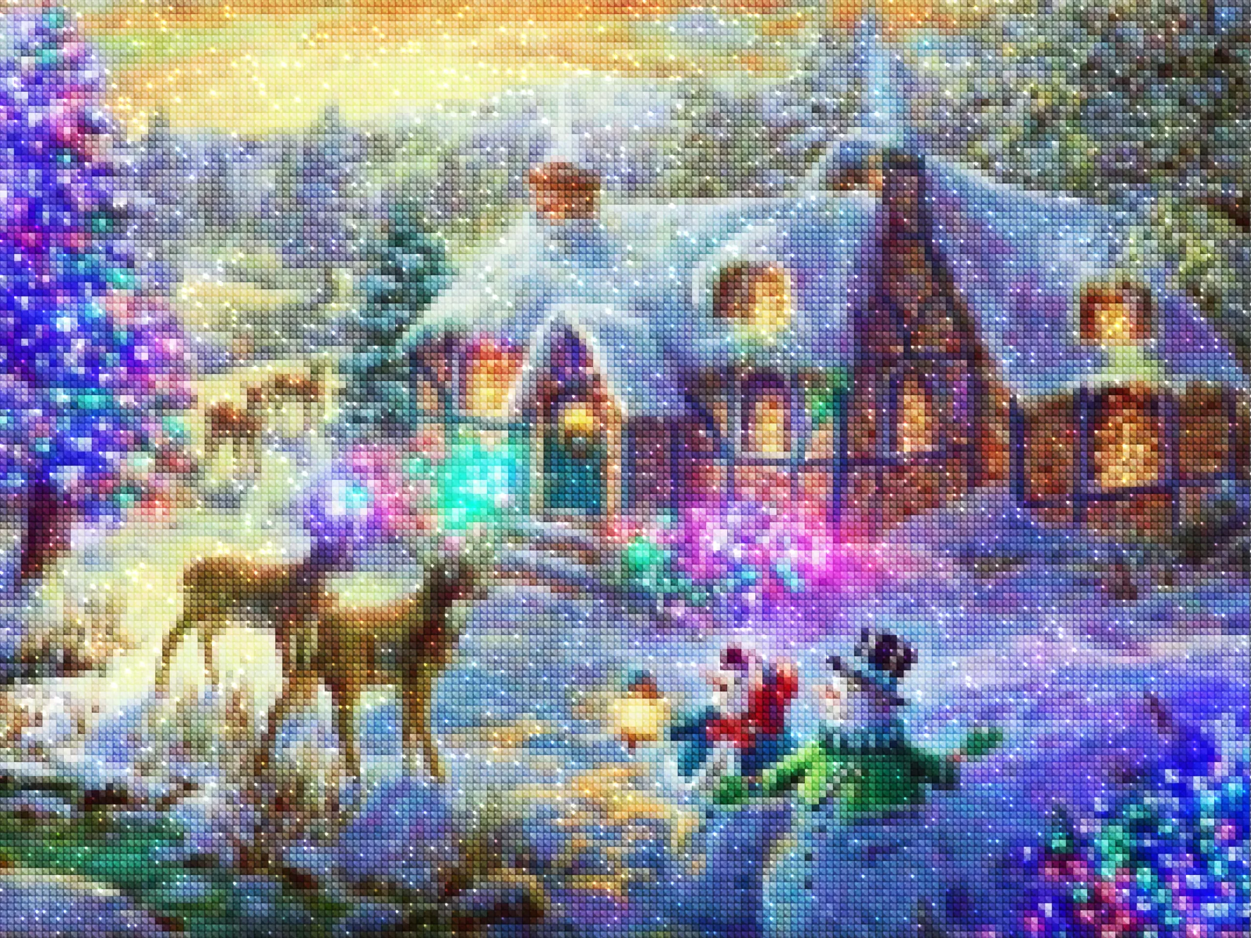 Diamonds-Wizard-Diamond-Painting-Kits-Events-Christmas-Forest Winter Magic-Diamonds.webp