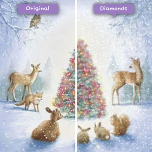 diamants-assistant-diamond-painting-kits-événements-noel-forêt-hiver-pays des merveilles-avant-après-webp