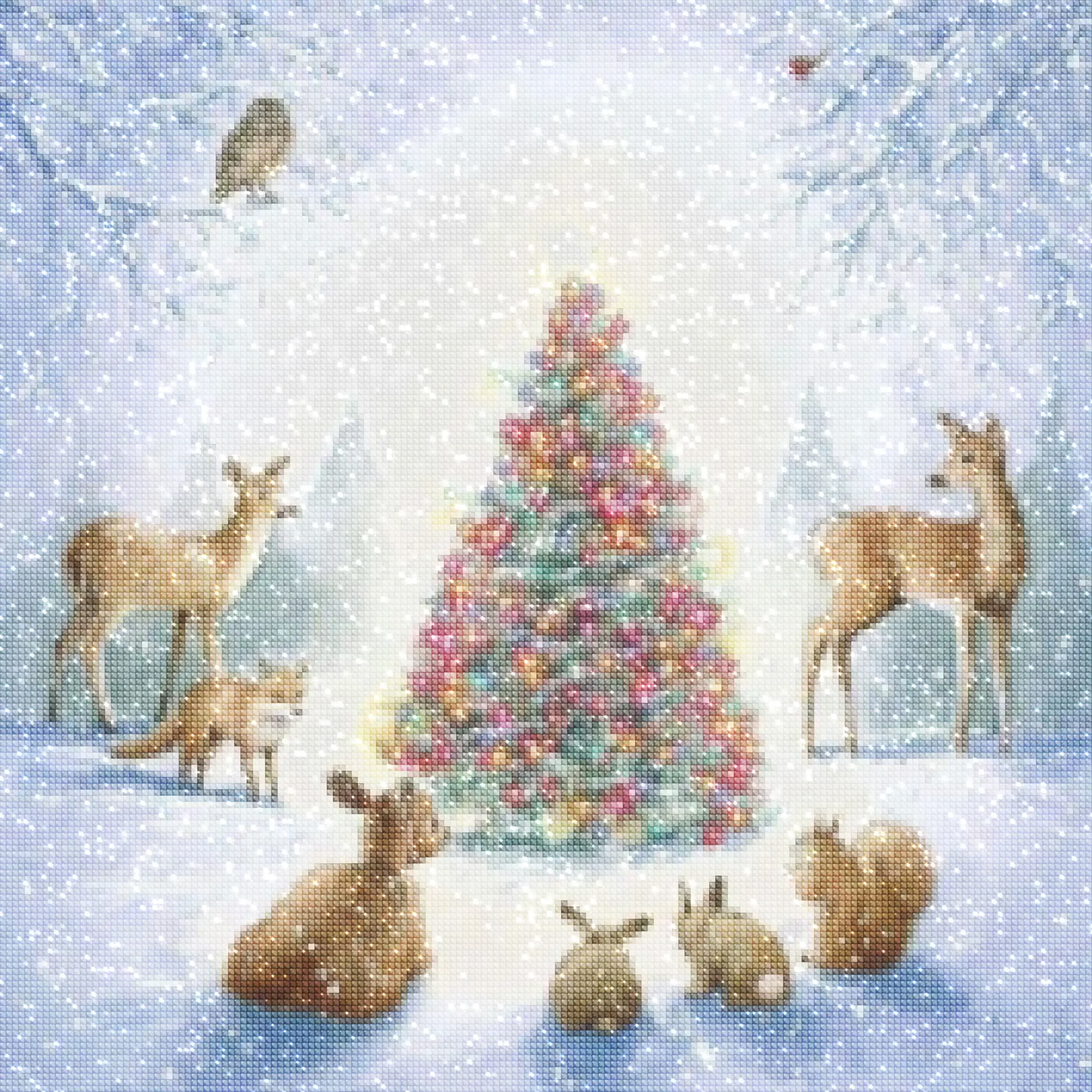 Diamonds-Wizard-Diamond-Painting-Kits-Events-Christmas-Forest Winter Wonderland-Diamonds.webp