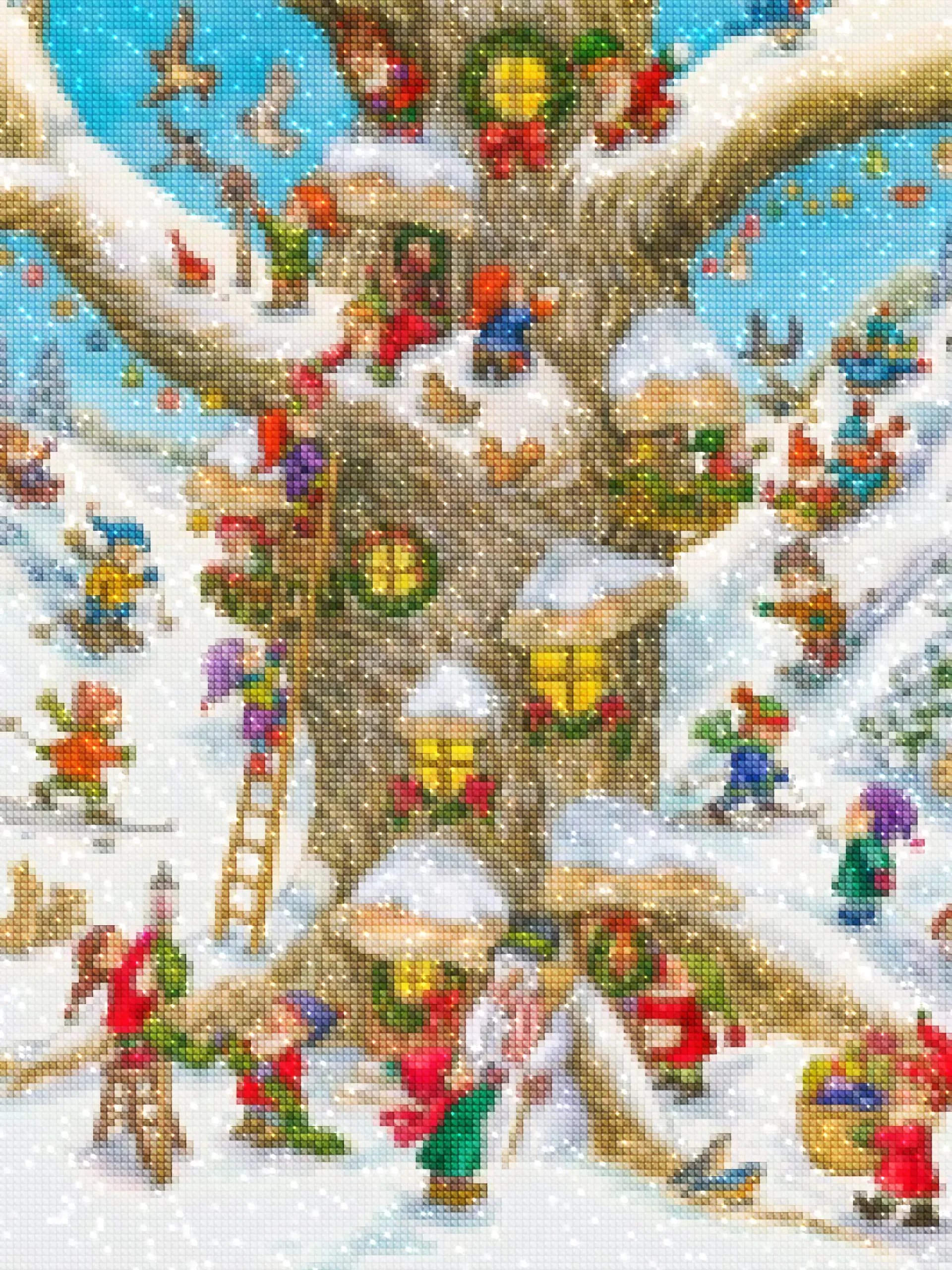 Diamonds-Wizard-Diamond-Painting-Kits-Events-Christmas-Jolly Santa Dwarfs-diamonds.webp