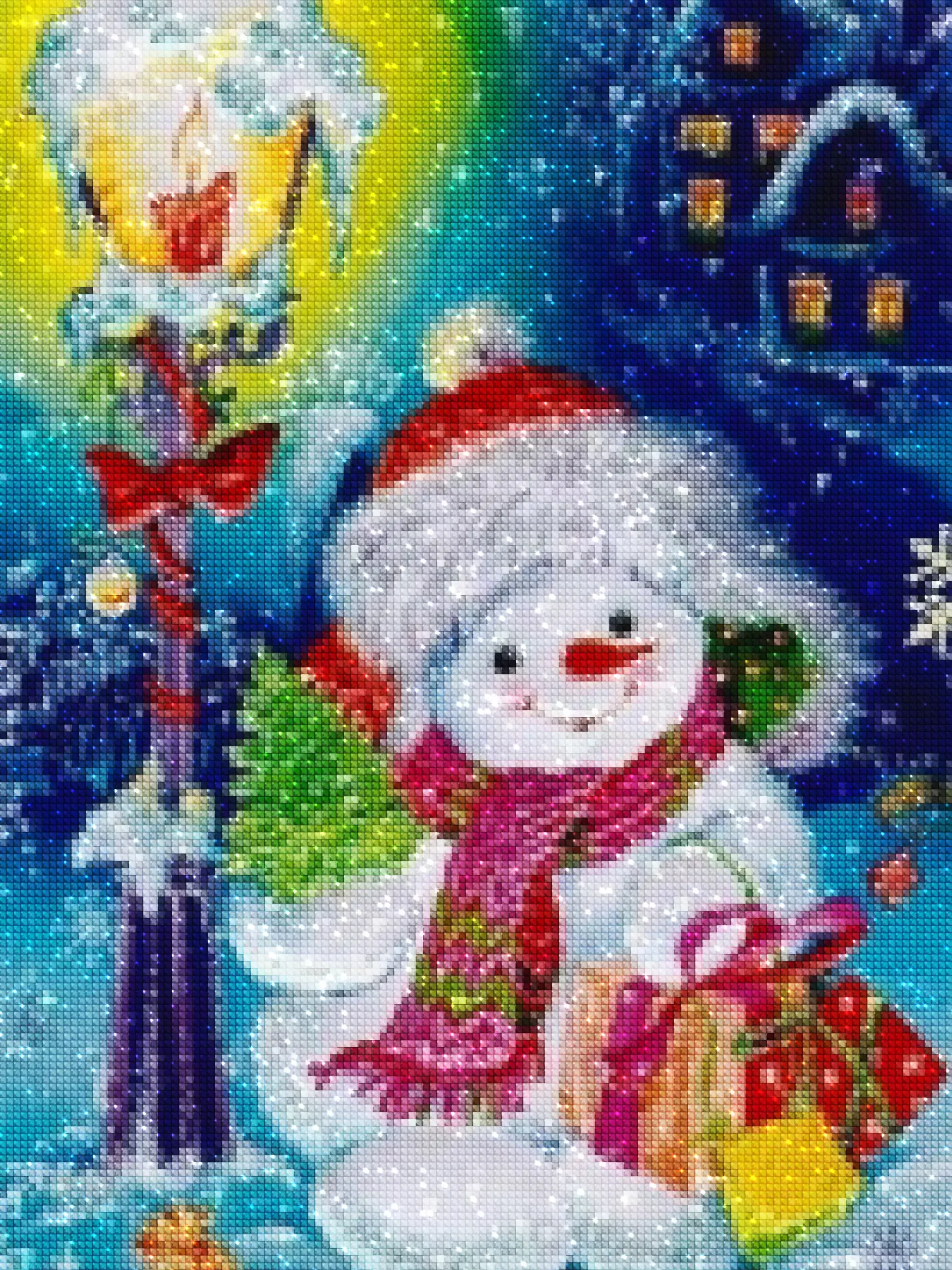 diamonds-wizard-diamond-painting-kits-Events-Christmas-Jolly Snowman-diamonds.webp