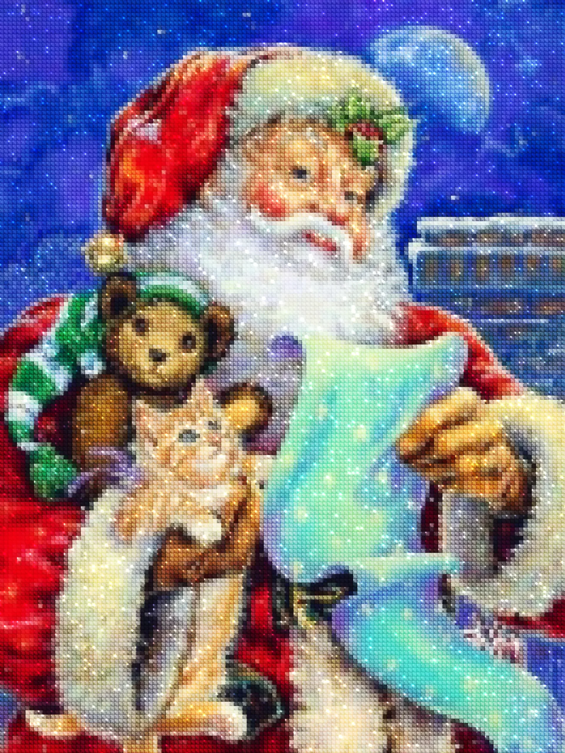 diamonds-wizard-diamond-painting-kits-Events-Christmas-Santa Claus Holding a Scroll-diamonds.webp