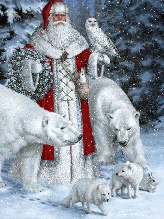 Christmas Polar Bear ~ Painting Kit