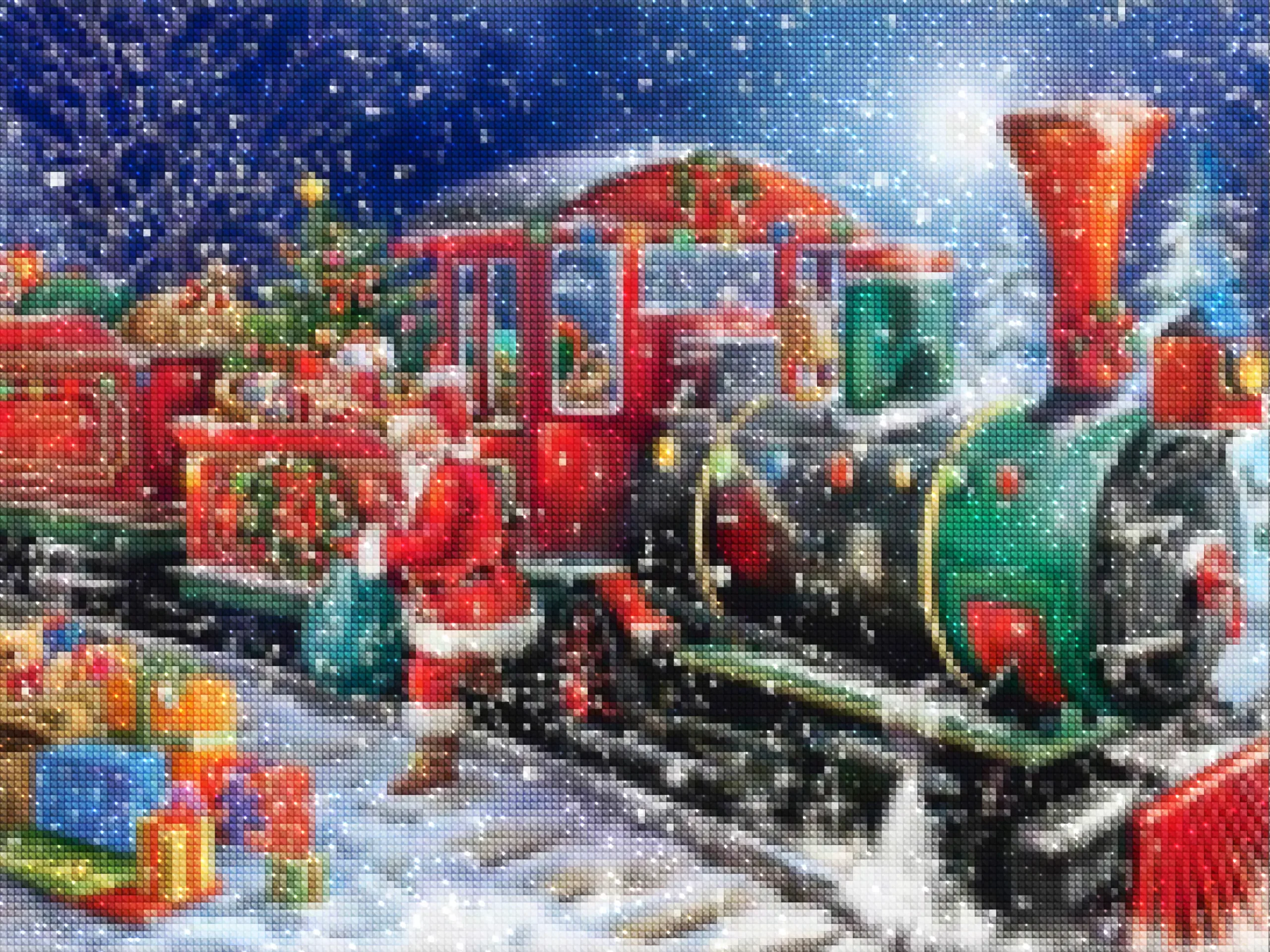diamanten-wizard-diamond-painting-kits-Evenementen-Kerstmis-Santa's Train-diamonds.webp