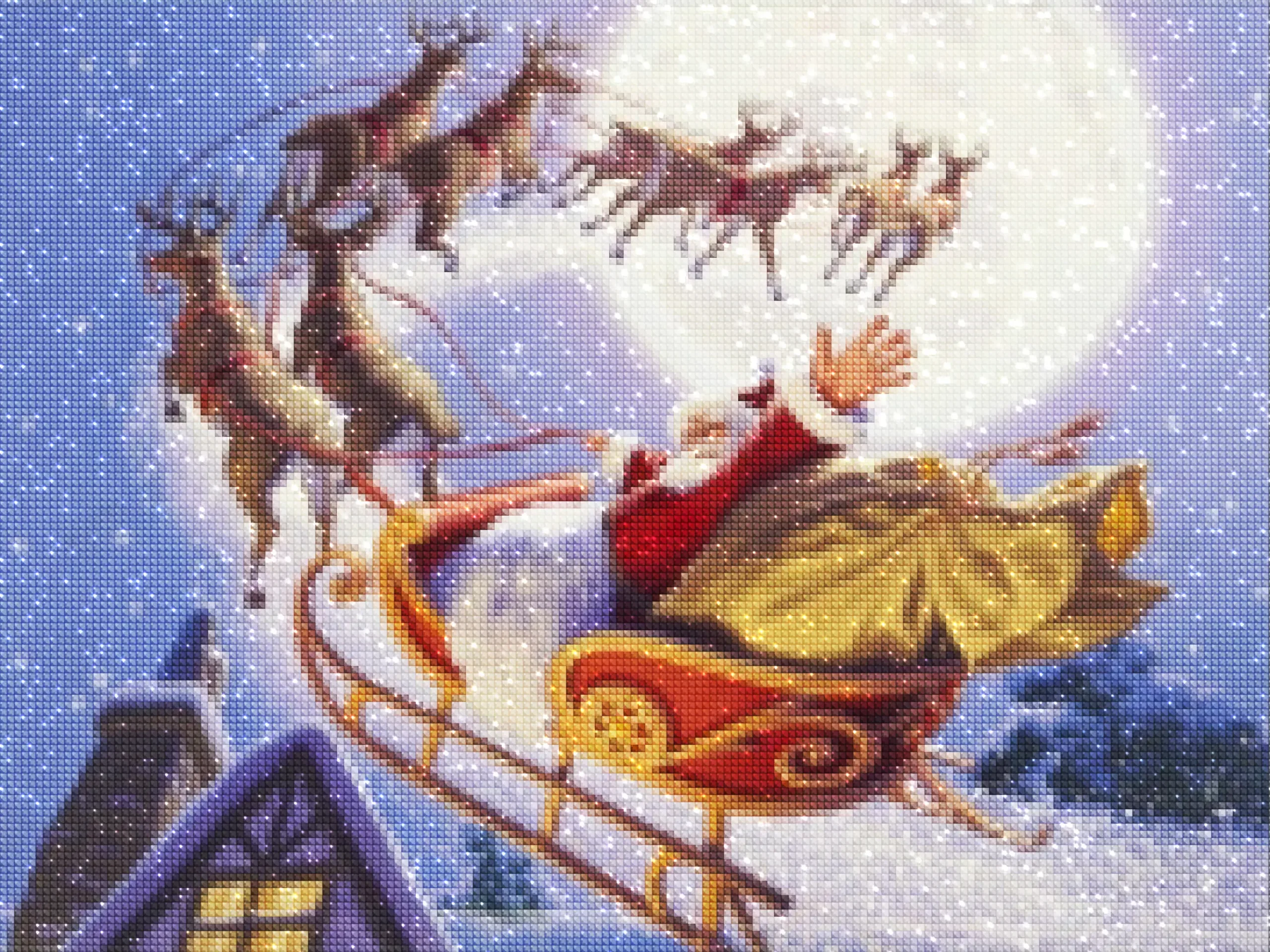 diamonds-wizard-diamond-painting-kits-Events-Christmas-Sleigh Ride with Santa Claus-diamonds.webp