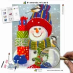 Diamonds-Wizard-Diamond-Painting-Kits-Events-Christmas-Snowman-with-Geschenke-Canva-Webp