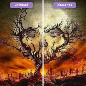 diamanter-trollkarl-diamant-målningssatser-event-halloween-spöklika-skalleträd-före-efter-webp
