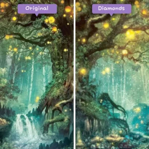 diamanter-trollkarl-diamant-målningssatser-fantasy-skog-förtrollad-skog-före-efter-webp