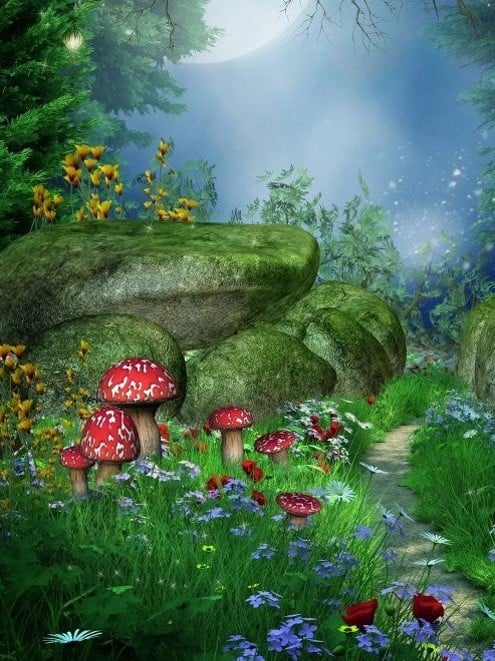 diamonds-wizard-diamond-painting-kit-Fantasy-Forest-Forest under Moonlight-original.jpeg