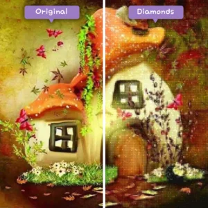 Diamonds-Wizard-Diamond-Painting-Kits-Fantasy-Mushroom-Fungi-House-Vorher-Nachher-Webp