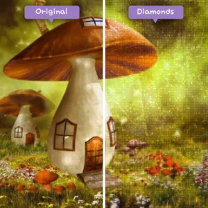 Diamonds-Wizard-Diamond-Painting-Kits-Fantasy-Mushroom-The-Mushroom-House-before-after-webp