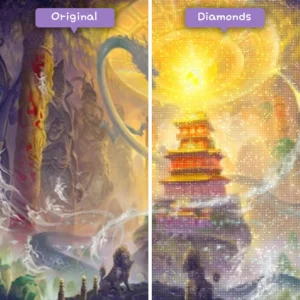Diamonds-Wizard-Diamond-Painting-Kits-Fantasy-Temple-Enchanted-Temple-Vorher-Nachher-Webp