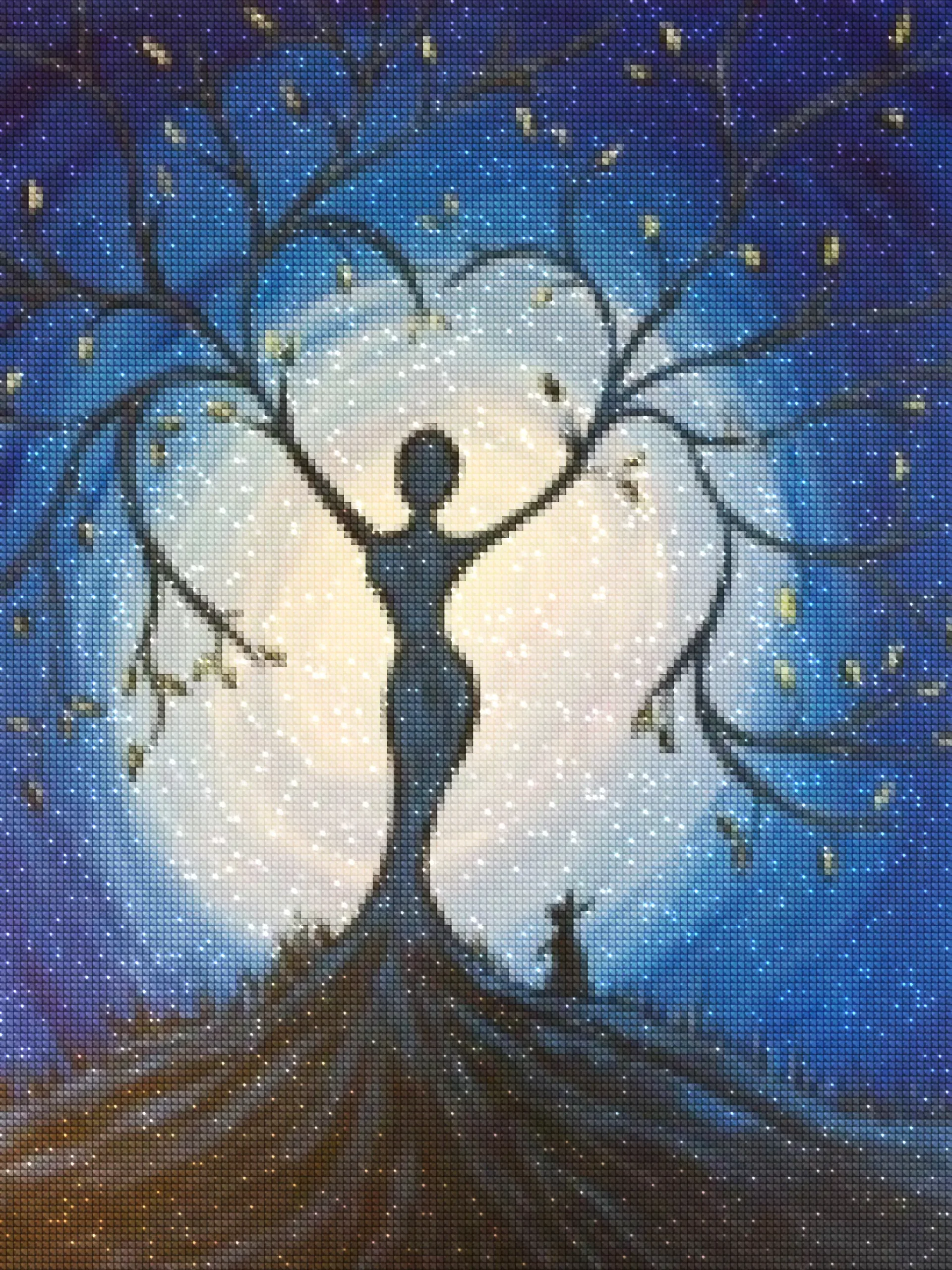 diamanter-trollkarl-diamant-målningssatser-Fantasy-Tree-The Lady Tree of Life-diamonds.webp