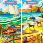 diamanter-trollkarl-diamant-målningssatser-landskap-strand-segla-iväg-till-paradiset-före-efter-webp