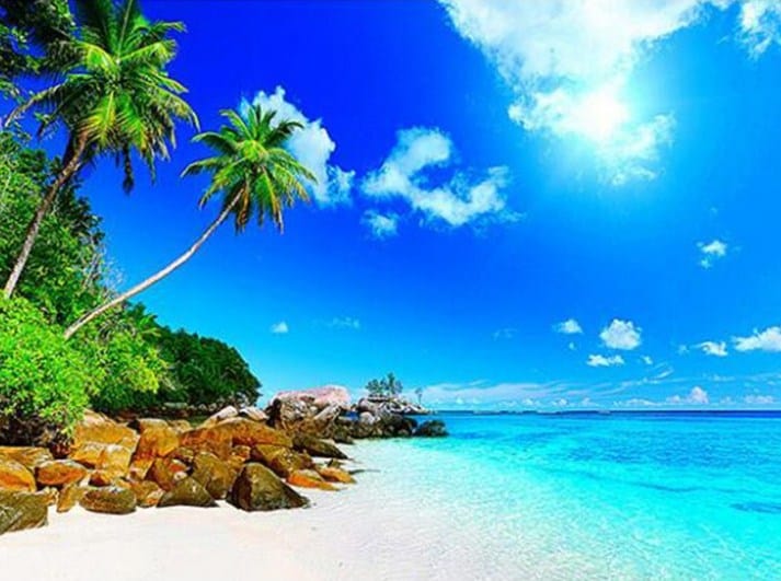 diamanter-trollkarl-diamant-målningssatser-Landskap-Beach-Tropical Beach Paradise-original.jpeg