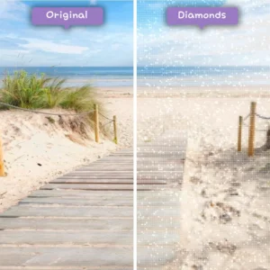 Diamonds-Wizard-Diamant-Malerei-Kits-Landschaft-Strand-Holzsteg-zum-Paradies-vorher-nachher-webp