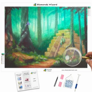 Diamonds-Wizard-Diamond-Painting-Kits-Landscape-Jungle-Maya-Jungle-Ruins-Canva-Webp-2