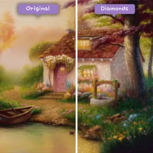 Diamonds-Wizard-Diamond-Painting-Kits-Landscape-Lake-Cottage-by-the-Lake-vorher-nachher-webp