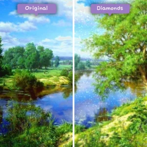 Diamonds-Wizard-Diamond-Painting-Kits-Landscape-River-Serene-River-Landscape-Vorher-Nachher-Webp