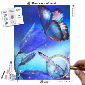 Diamonds-Wizard-Diamond-Painting-Kits-Nature-Butterfly-Butterflies-on-a-Blue-Flower-Canva-Webp