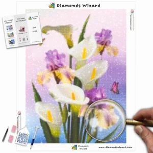 diamants-wizard-diamond-painting-kits-nature-papillon-lilly-fleurs-et-papillons-canva-webp