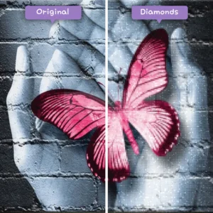 diamanter-trollkarl-diamant-målningssatser-natur-fjäril-rosa-fjäril-graffiti-före-efter-webp