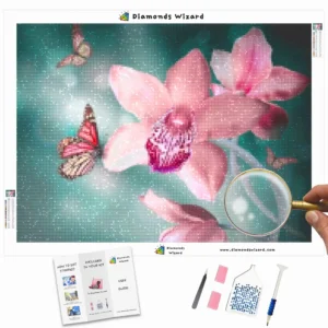 kits de pintura-de-diamantes-mago-de-diamantes-naturaleza-mariposa-orquídea-rosa-y-mariposas-canva-webp