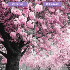 Diamonds-Wizard-Diamant-Malerei-Kits-Natur-Baum-blühende-Kirschbäume-vorher-nachher-webp