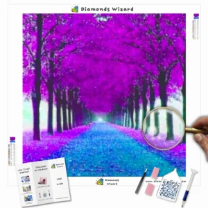 Diamonds-Wizard-Diamond-Painting-Kits-Nature-Tree-Purple-Tree-Pathway-Canva-Webp