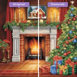 Diamonds-Wizard-Diamond-Painting-Kits-Events-Christmas-Christmas-Fireplace-Mantel-Before-After-JPG
